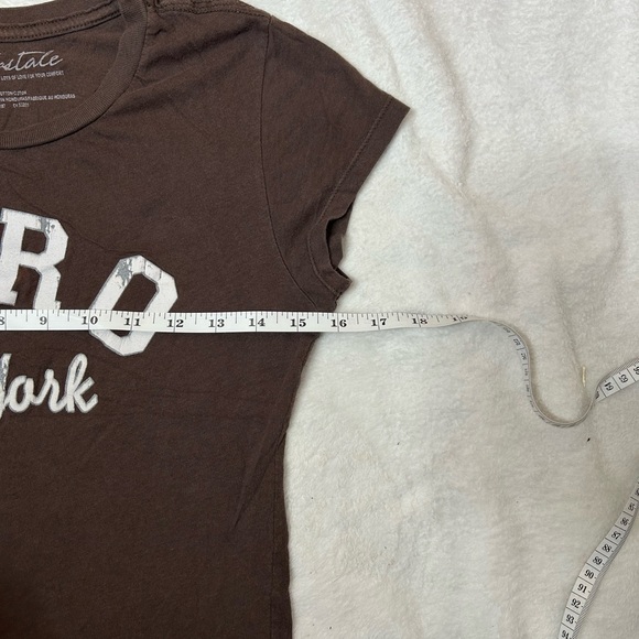 Aeropostale Dark Brown Aero Tee - Picture 5 of 7